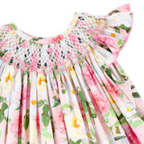Everbloom Floral Smocked Angel Sleeve Dress