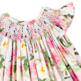 Everbloom Floral Smocked Angel Sleeve Bubble