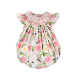 Everbloom Floral Smocked Angel Sleeve Bubble