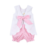 Cupcake Applique Back Bow Bloomer Set