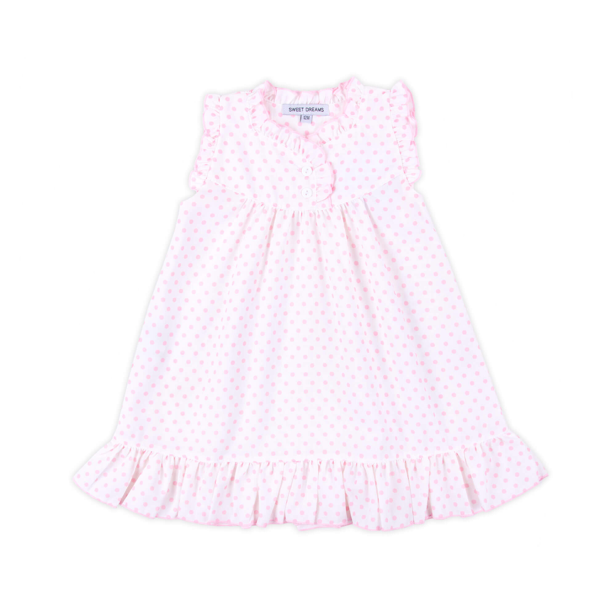 Pink Polka Dot Nightgown  Classic Whimsy