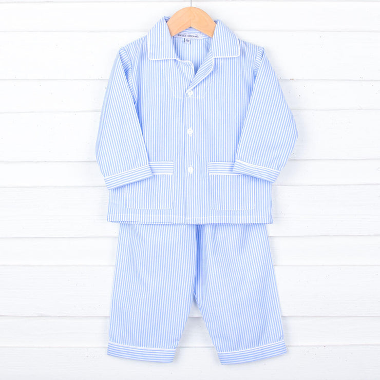Blue Stripe Classic Pajamas