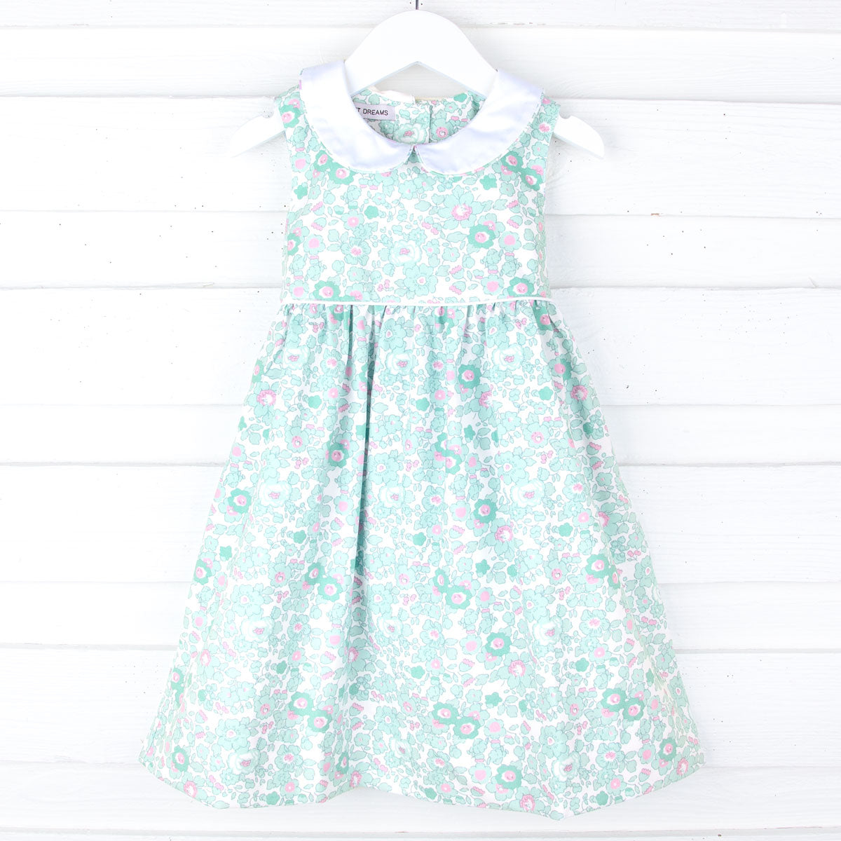 Marie Turquoise Flower Print Dress