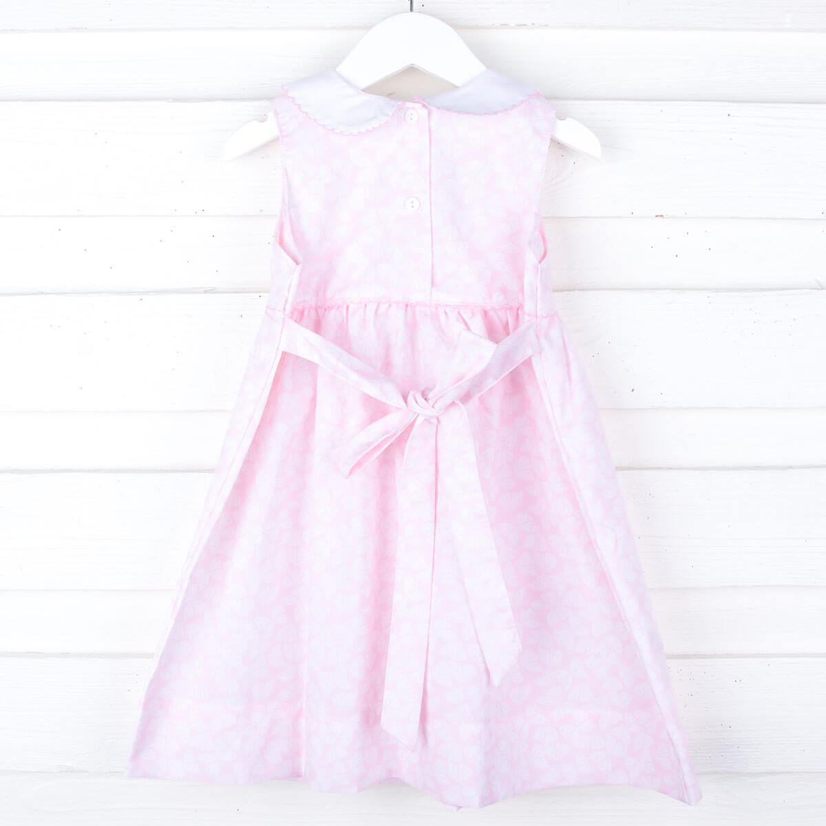 Pink Butterfly Embroidered Dress