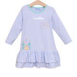 Castle & Fireworks Light Blue Knit Dress