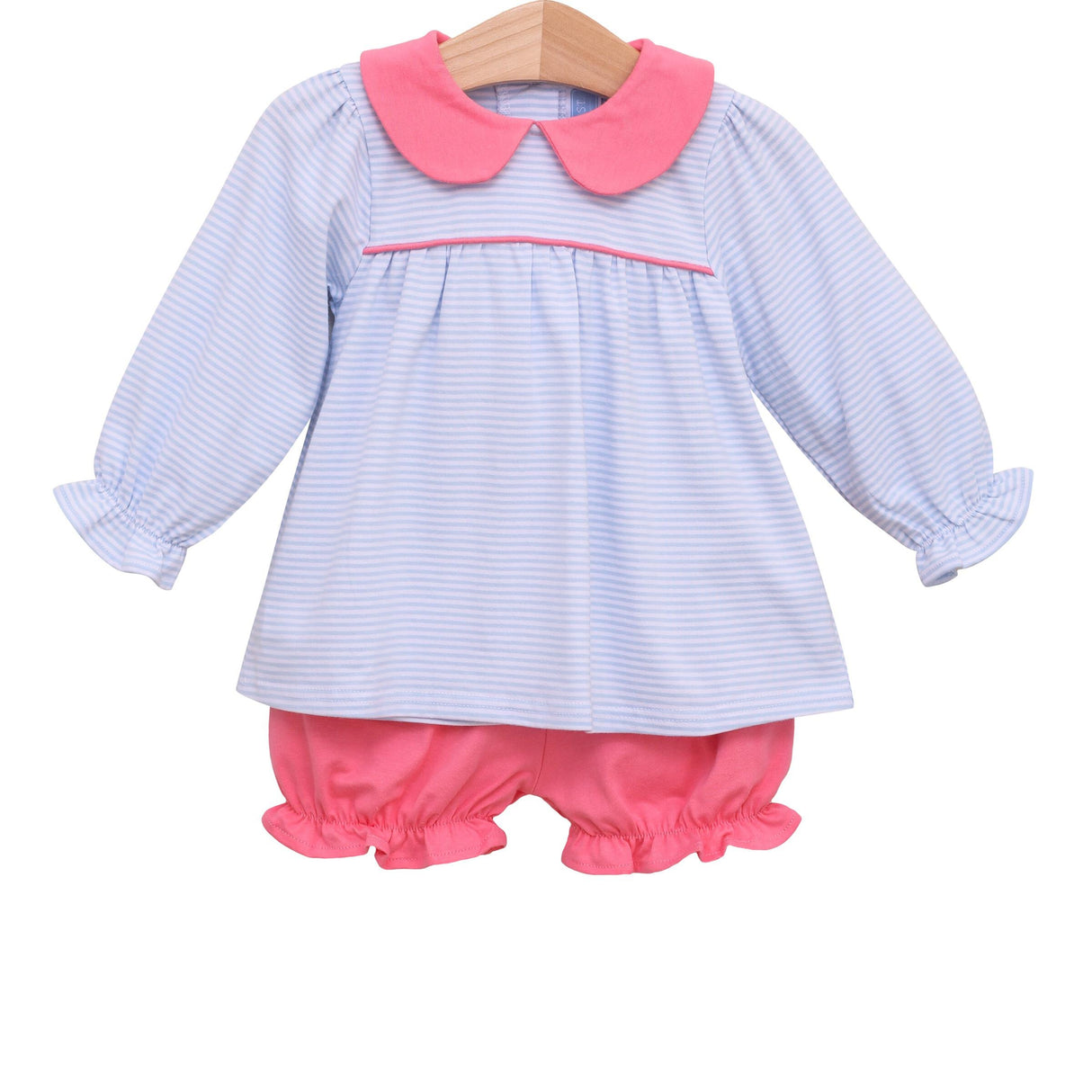 Katherine Stripe Knit Bloomer Set