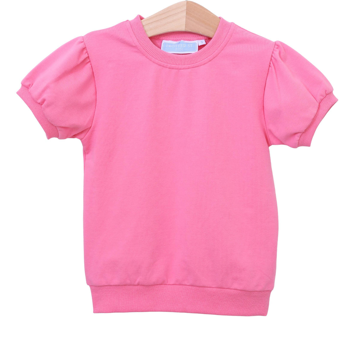 Landry Puff Sleeve Pink Top