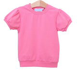 Landry Puff Sleeve Pink Top