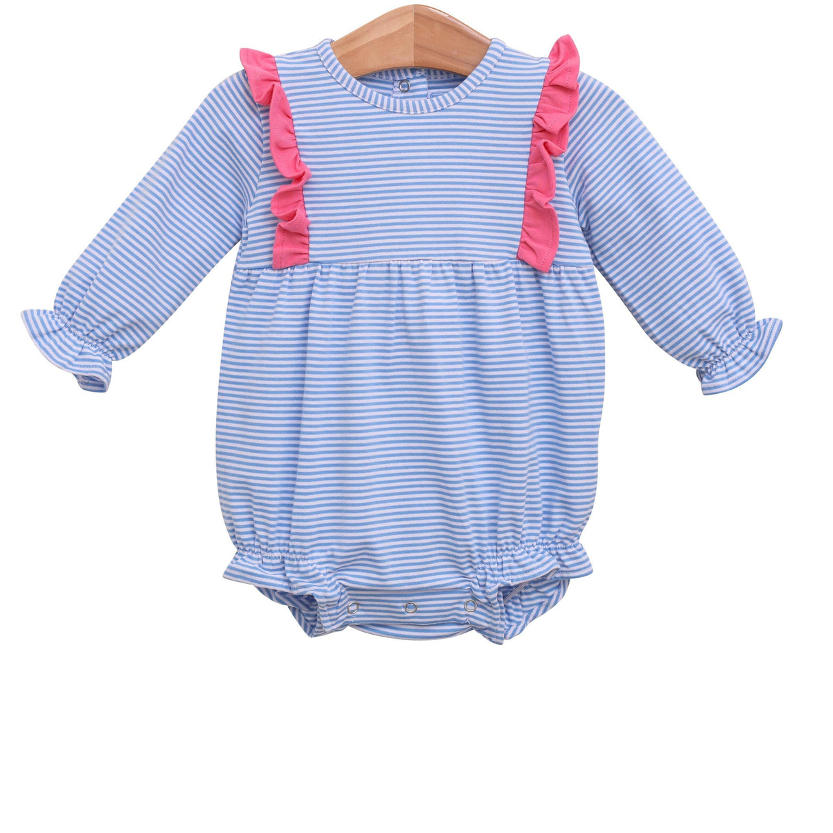 Olivia Cornflower Blue Stripe Knit Bubble