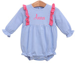 Olivia Cornflower Blue Stripe Knit Bubble