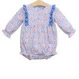 Frankie Blue Floral Knit Bubble