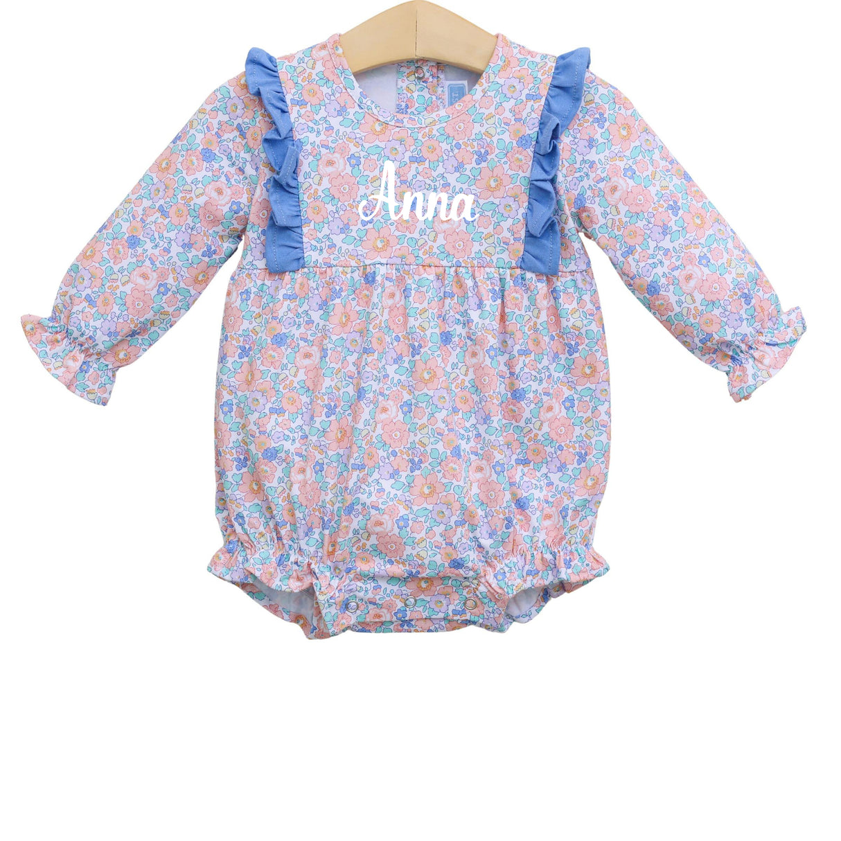 Frankie Blue Floral Knit Bubble