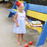 ABC & Apple Light Blue Stripe Avery Dress