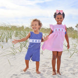 Anchor Smocked Pink Gingham Beverly Dress
