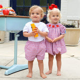 Red Plaid Short