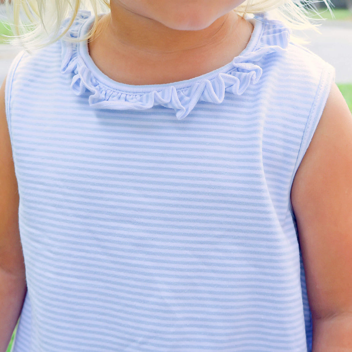 Blue Stripe Skirt Bubble