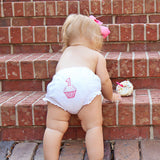 Birthday Cupcake White Bloomer