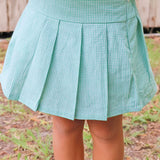 Mint Green Pleated Skirt
