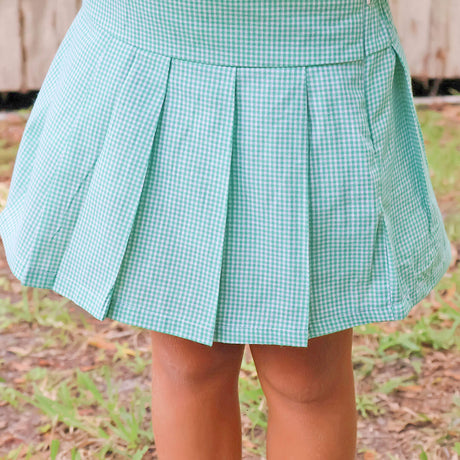 Mint Green Pleated Skirt