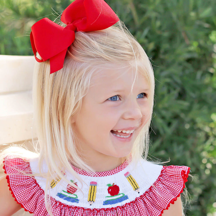 Back to School Red Gingham Dress