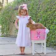 Enchanted Floral Bunny Smocked Dress