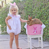 Enchanted Floral Bunny Smocked Bubble