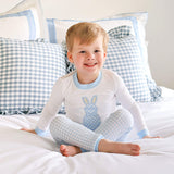 Blue Gingham Bunny Pajamas