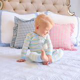 Peeps Pastel Blue Stripe Zip Sleeper