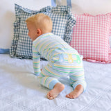 Peeps Pastel Blue Stripe Zip Sleeper