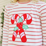 Candy Cane Red Stripe Izzy Dress