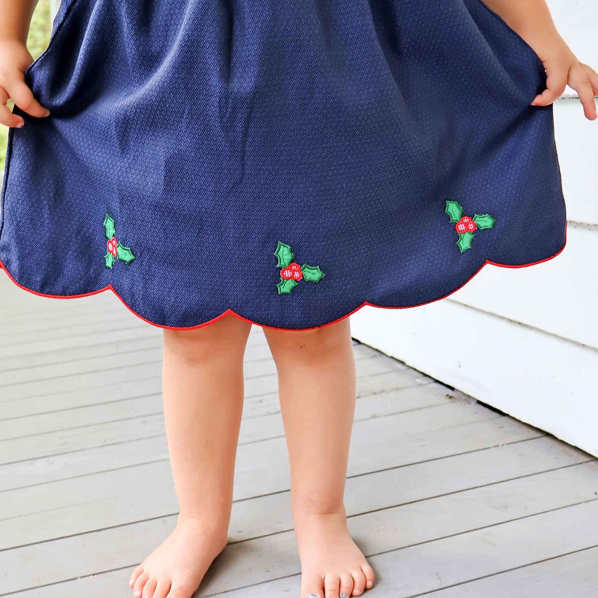 Holly Navy Lacey Dress