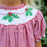 Mistletoe Magic Smocked Bishop Dress