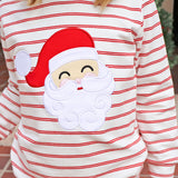 Happy Santa Red Stripe Jogger Set