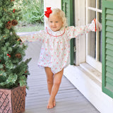 Candy Cane Ruffle Collared Bubble
