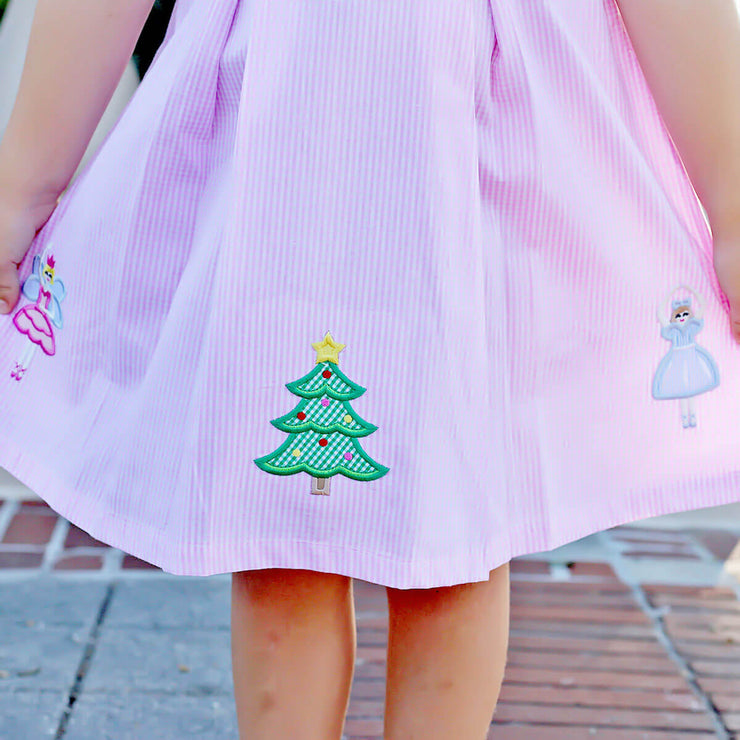 Nutcracker Appliqué Pink Chloe Dress