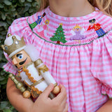 Nutcracker Christmas Smocked Long Bubble