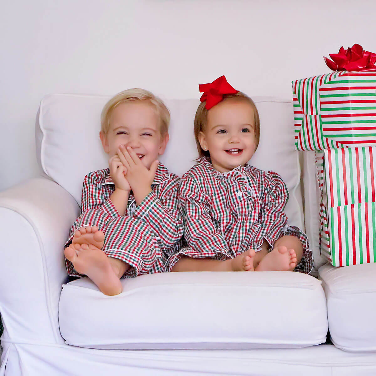 Green & Red Gingham Classic Pajamas