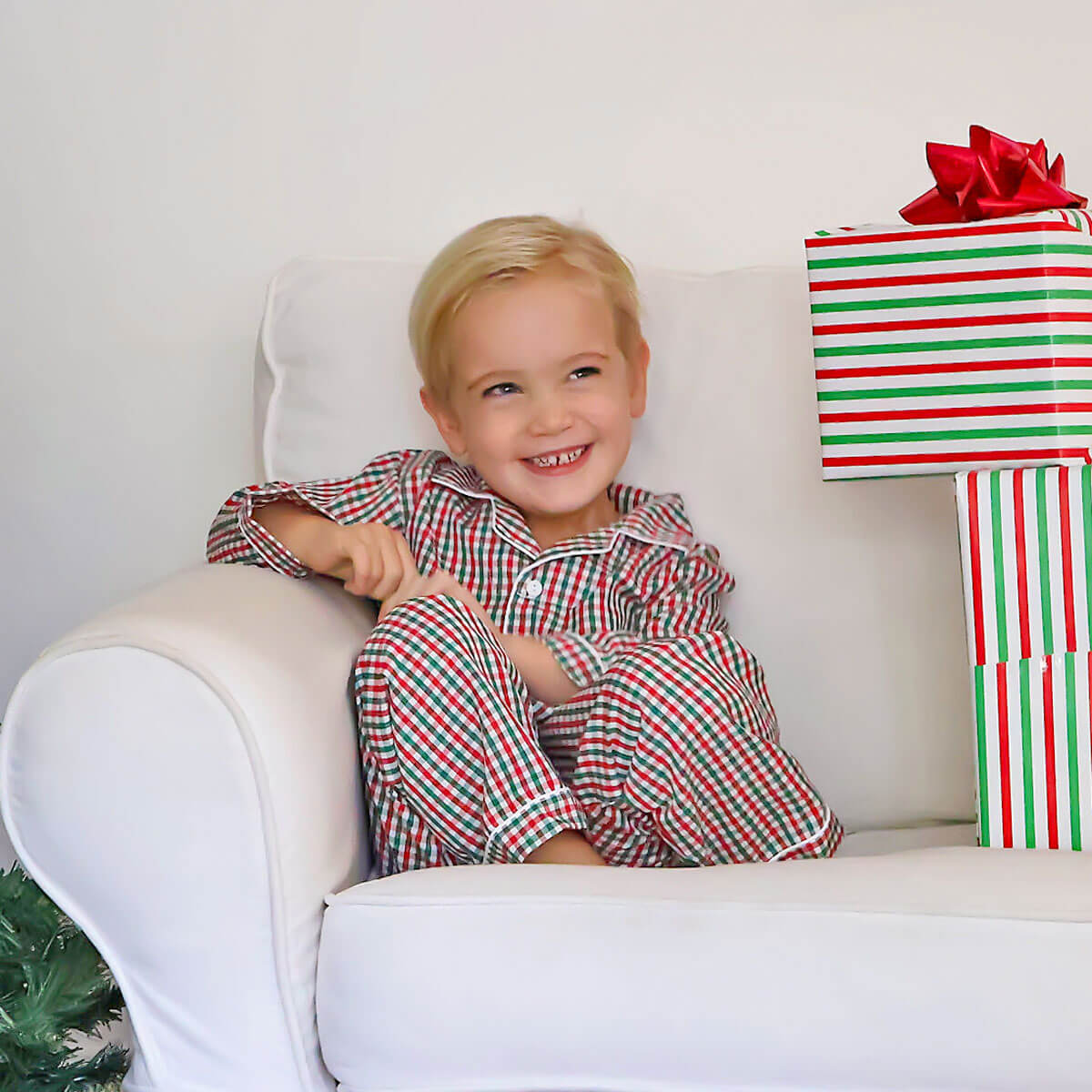 Green & Red Gingham Classic Pajamas