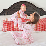 Vintage Santa Pink Women's Pajamas