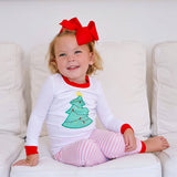 Christmas Tree Pink Stripe Pajamas