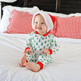Christmas Tree White Zip Sleeper
