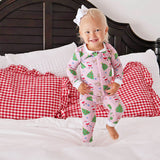 Christmas Cheer Pink Zip Sleeper