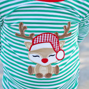 Dashing Reindeer Stripe  Pajamas