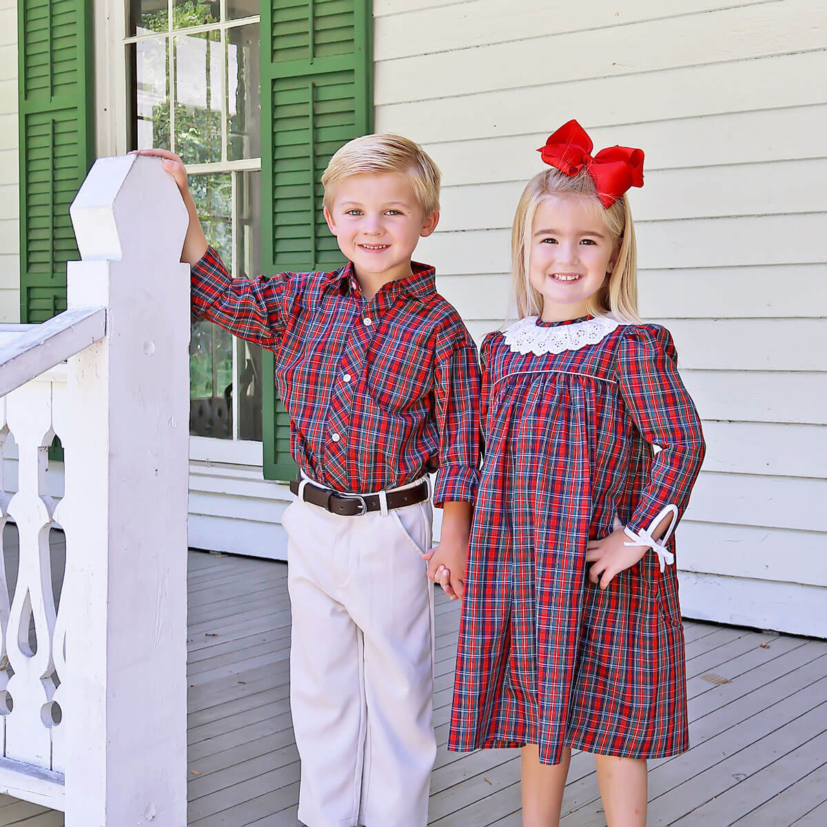 Christmas Eve Plaid Virginia Dress