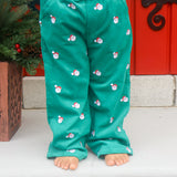 Happy Santa Green Corduroy Schiffli Standard Pants