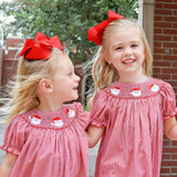Santa's Favorite Smocked Bishop Dress