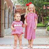 Santa's Favorite Smocked Bishop Dress