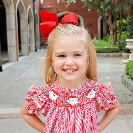 Santa's Favorite Smocked Bishop Dress