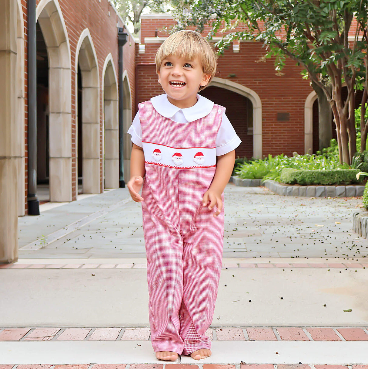 Santa's Favorite Smocked Longall