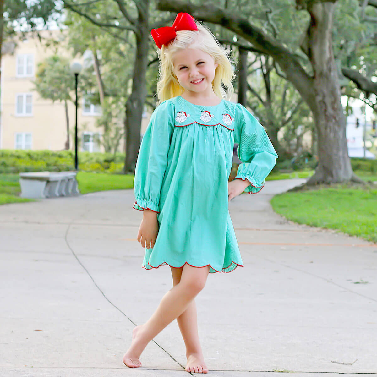 Waiting For Santa Bailey Long Sleeve Dress